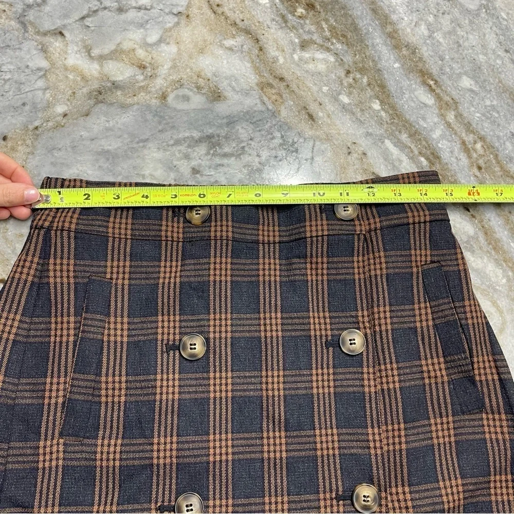 NWT Madewell Plaid Double-Breasted Mini Skirt in Vintage Blazer Plaid Size Small